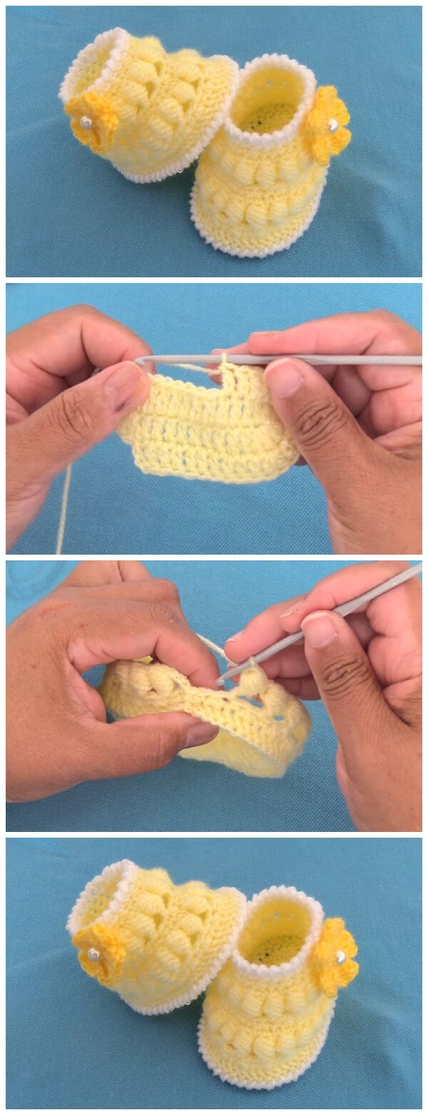 Very Easy Crochet Baby Booties – Learn to Crochet
