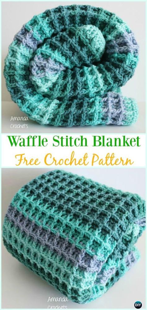 Waffle Stitch Blanket Pattern