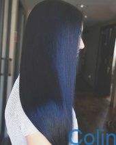 #blackhair #blaue #Haarfarbe #Ideen #Kopieren #möglich