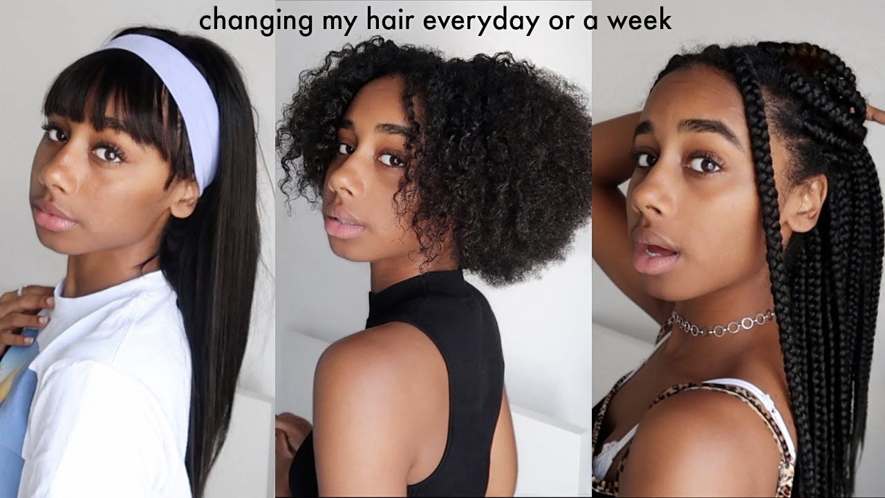 changing my hair everyday for a week