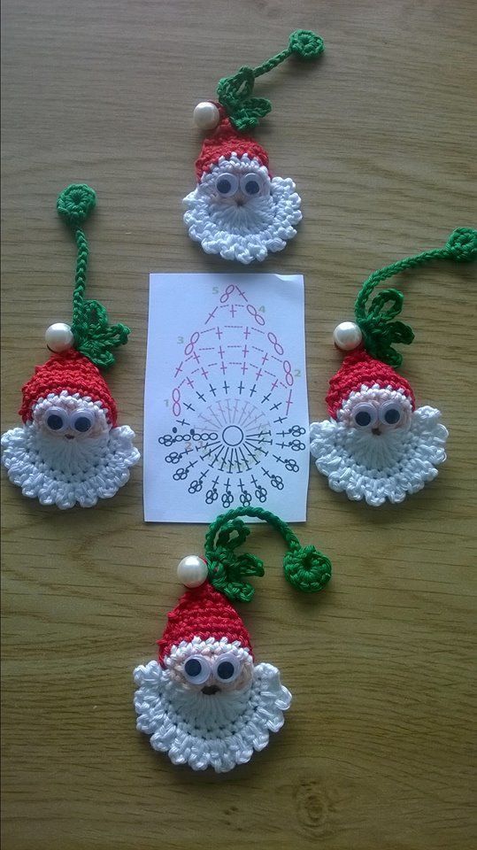 crochet in the Christmas tree