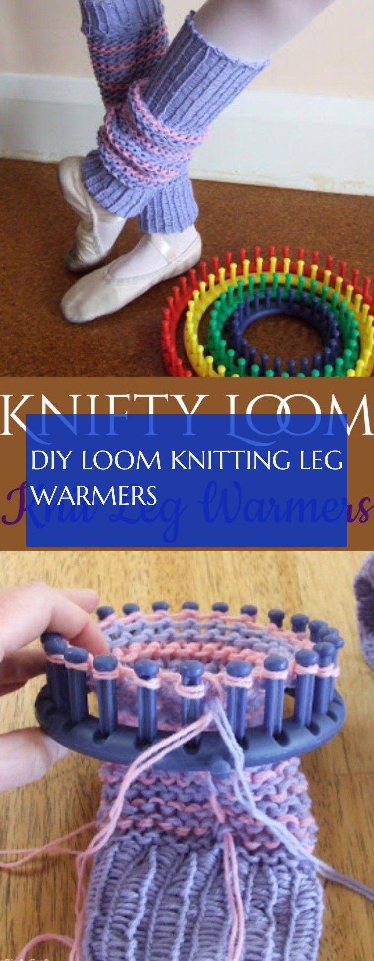 diy loom knitting leg warmers & diy webstuhl stricken beinlinge & #loom #knittin...