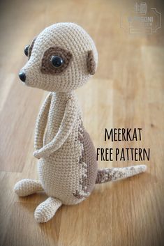 meerkat, free crochet pattern, wzór, szydełko, surykatka, darmowy wzór, diy
