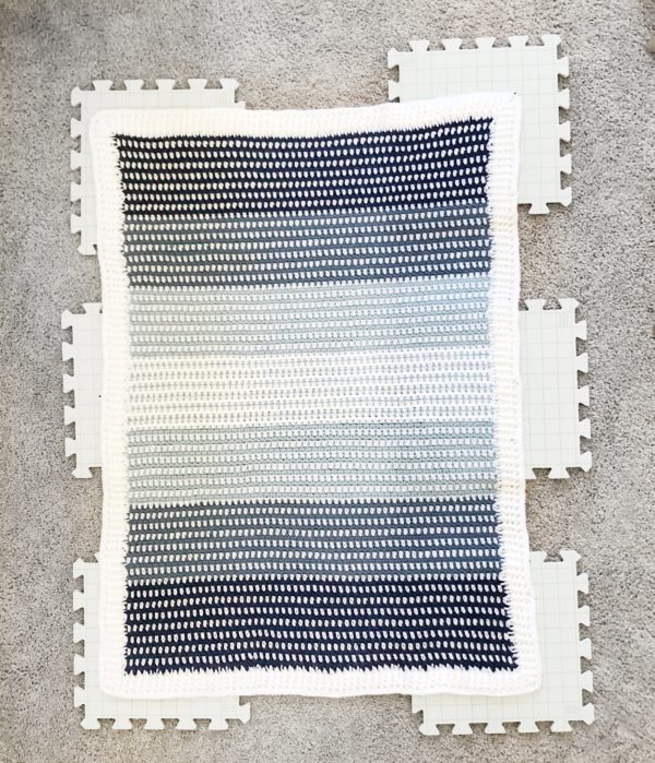 Crochet Country Blues Baby Blanket