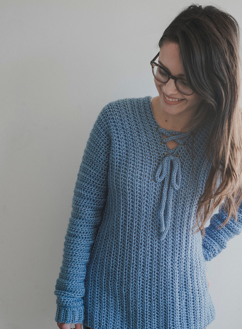 Heart crochet sweater pattern