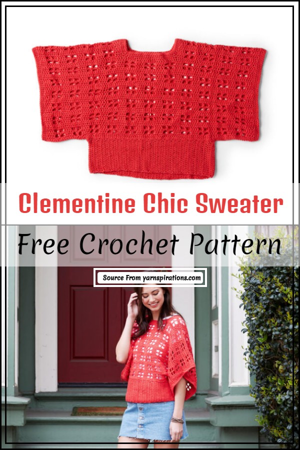 Clementine Chic Crochet Sweater Pattern
