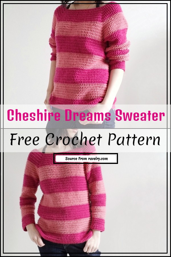 Cheshire Dreams Crochet Sweater Pattern