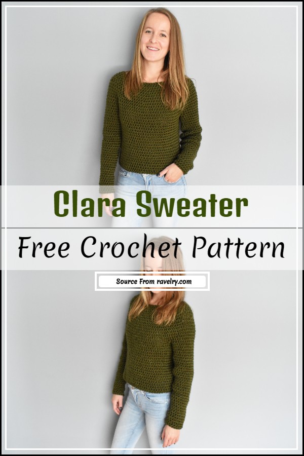 Clara sweater crochet pattern