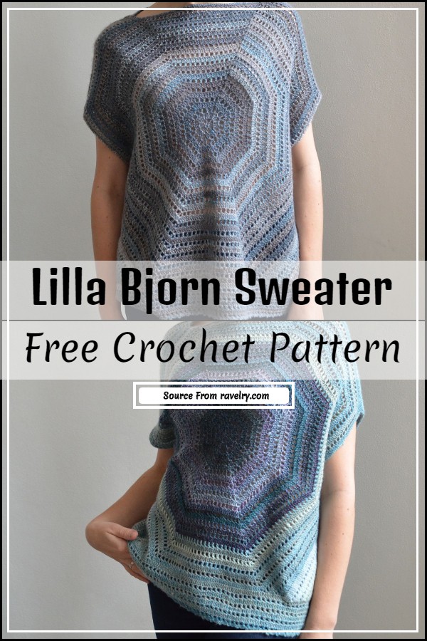 Crocheted Lilla Björn sweater