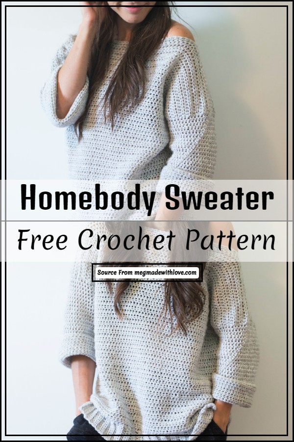 Free crochet homebody sweater