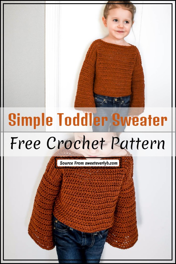 Easy crochet toddler sweater