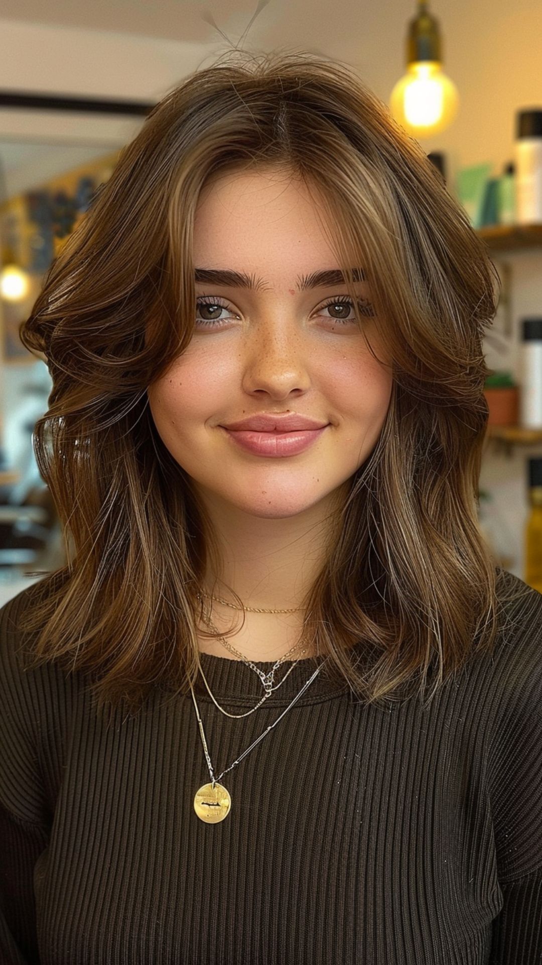hairstyle round face