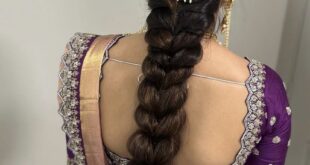 hairstyle for saree