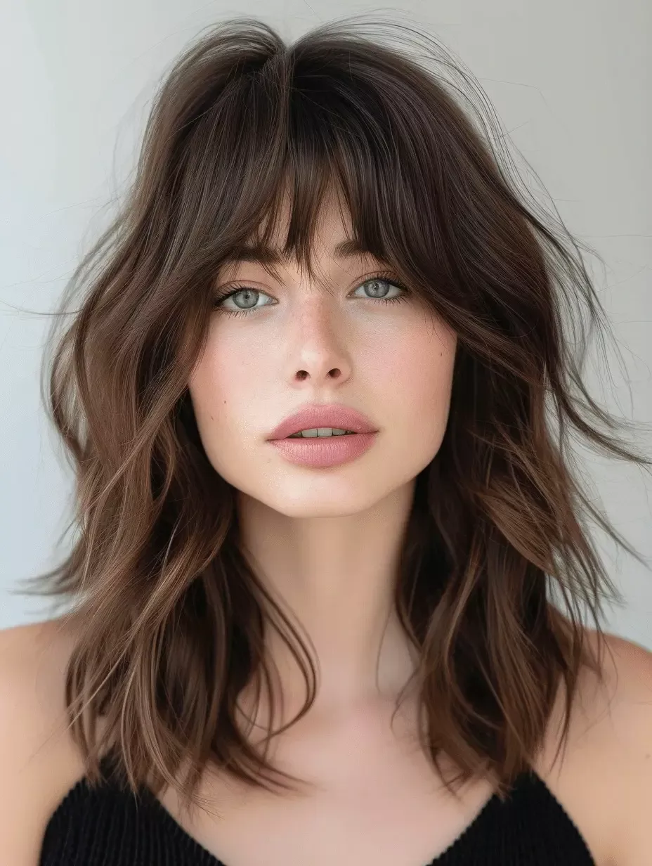 hairstyle with bangs