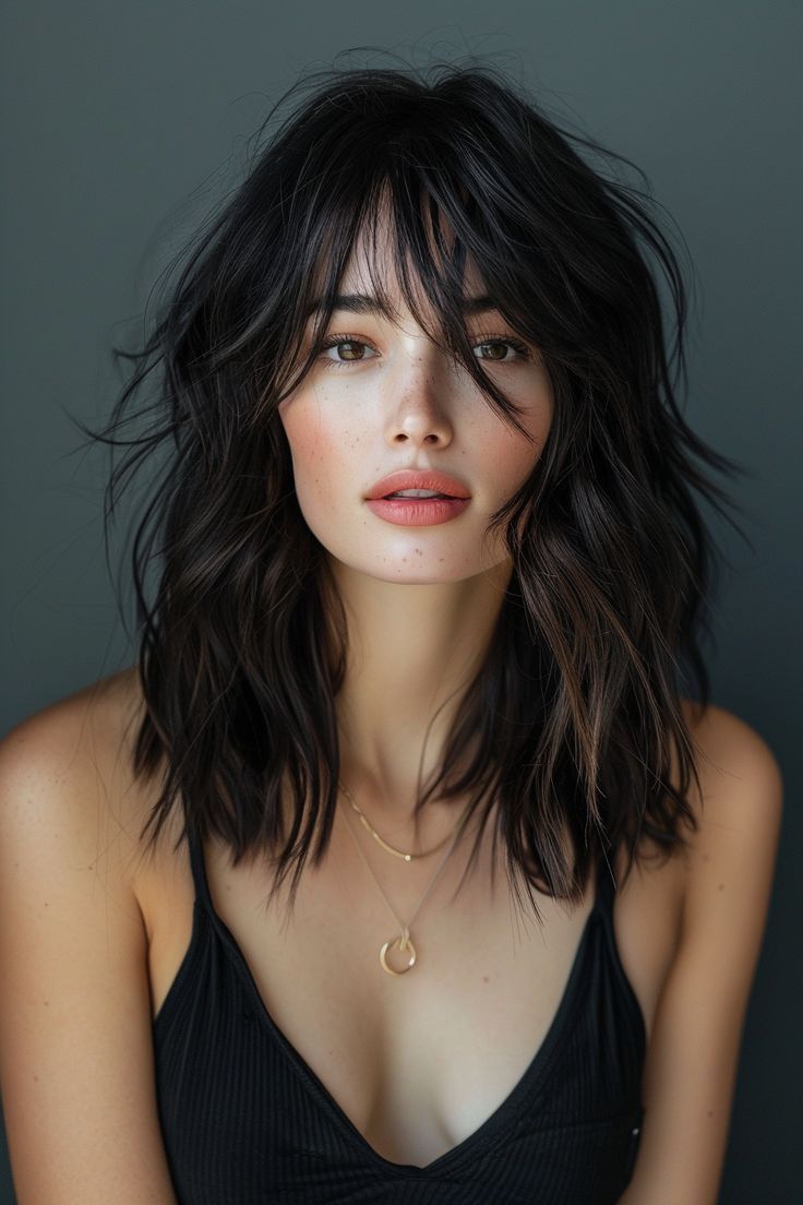 hairstyle with bangs