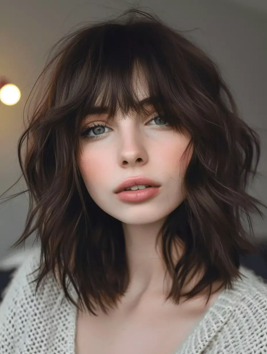 hairstyle with bangs