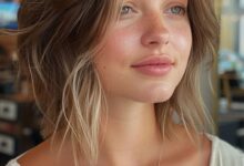 hairstyle for round face