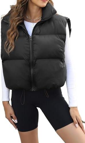 Explore Stylish Women's Leather and Puffer Vests Today!