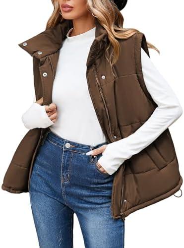 Explore Stylish Women's‌ Leather and Puffer Vests‌ Today!