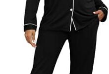 Soft Bamboo Pajamas Set for Ladies’ Cozy Sleepwear