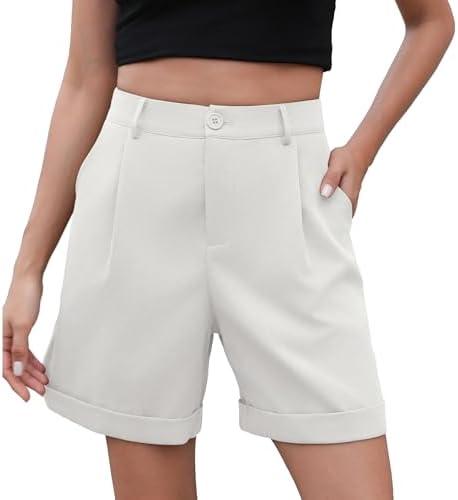 Elastic Waist Bermuda Shorts for Women ​- Comfy & Trendy!