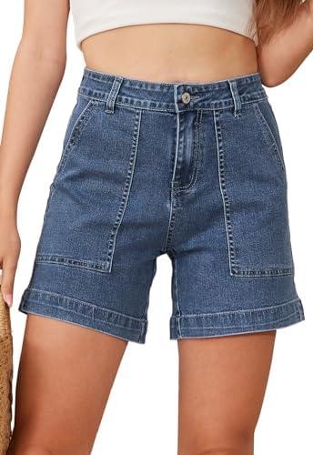 Elastic Waist Bermuda Shorts for Women - Comfy & Trendy!