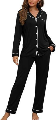 Soft Bamboo Pajamas Set⁢ for Ladies' Cozy ⁢Sleepwear