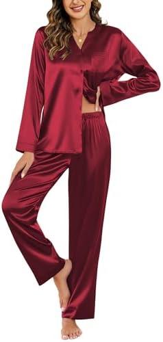 Enchanting Women’s Silk Satin Pajamas: Comfort & Style