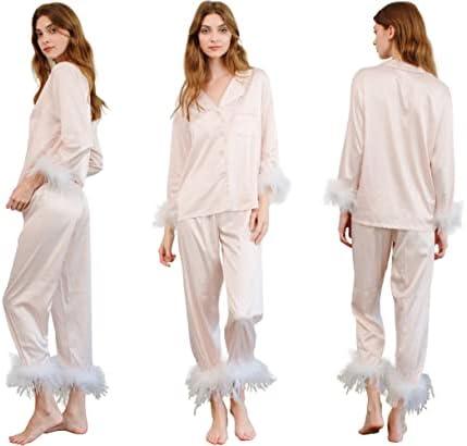 Silk and Satin Women's Pajama Sets for‌ Comfortable Nights