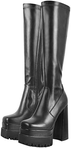 <strong>Stylish ‌Women's Footwear for Every Occasion</strong>“></p>
<h2>Stylish Over-Knee High Chunky Heel Boots</h2>
<p>The striking over-knee high design of these bold boots offers ⁢a ​fashionable and contemporary look, perfect for various outfits. With a chunky heel and square toe, they⁤ provide stability ⁤and comfort, making them suitable for all-day wear. Weighing in at just 1.6 pounds‍ and with compact dimensions of 11 x 7 x 3 inches, these⁢ boots are lightweight and easy to style. Whether paired with a casual‍ dress or skinny jeans, their versatility shines, allowing wearers to embrace both elegance and‌ edge effortlessly. </p>
<p><strong>Pros:</strong></p>
<ul>
<li>Fashion-forward chunky heel and square toe ⁢design</li>
<li>Lightweight for comfortable all-day wear</li>
<li>Versatile style complements various outfits</li>
<li>Over-knee height adds a touch of⁤ drama</li>
</ul>
<p><strong>Cons:</strong></p>
<ul>
<li>May require breaking in for optimal comfort</li>
<li>High shaft may not suit everyone’s style preference</li>
</ul>
<p><a href=