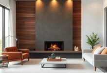 Embracing Warmth: Designing a Contemporary Living Room with a Cozy Fireplace