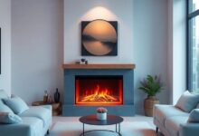 Transform Your Small Living Room: Embrace the Warmth of LED-Illuminated Fireplaces