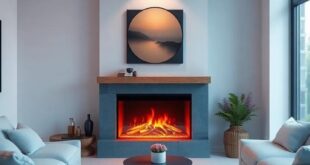 Transform Your Small Living Room: Embrace the Warmth of LED-Illuminated Fireplaces