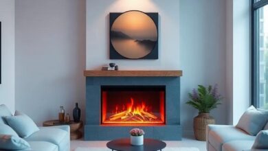 Transform Your Small Living Room: Embrace the Warmth of LED-Illuminated Fireplaces