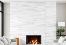 Transform Your Living Room: The Elegance of a Modern Tile Fireplace Surround