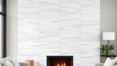 Transform Your Living Room: The Elegance of a Modern Tile Fireplace Surround