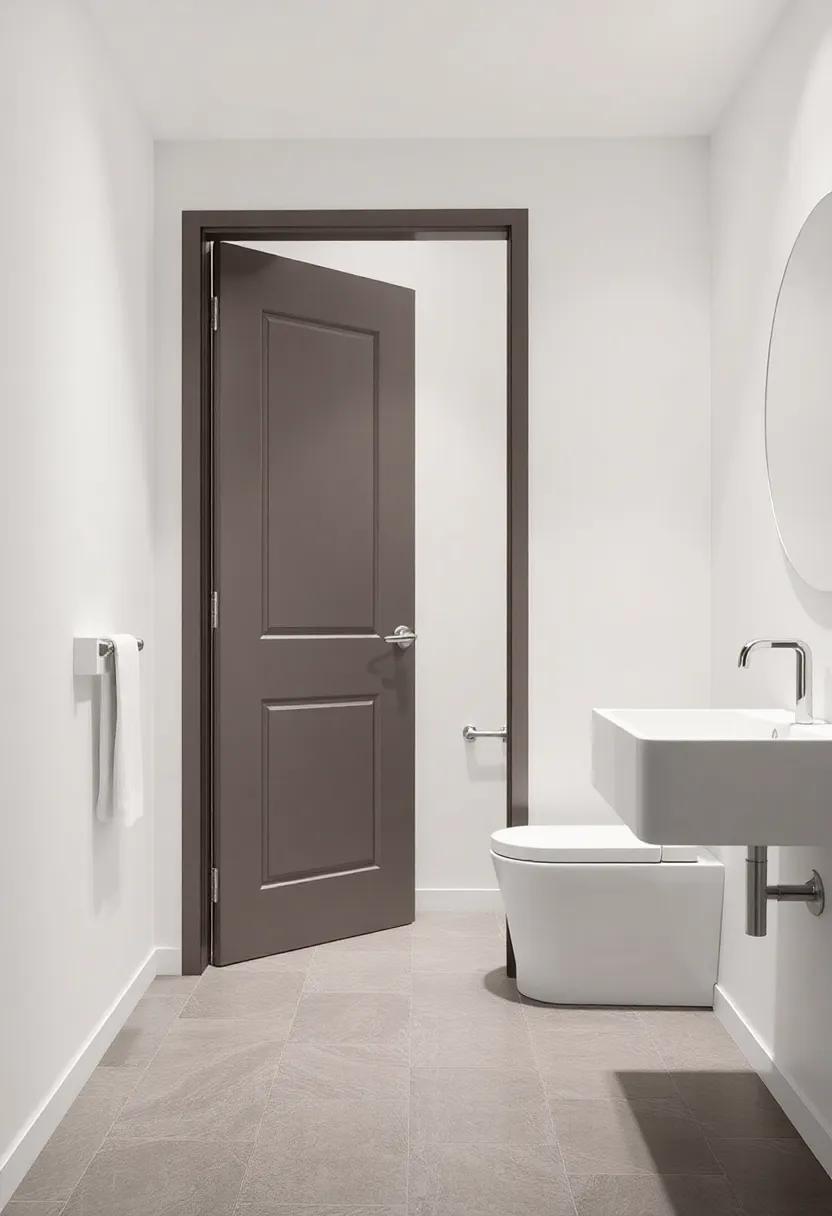 Maximizing Space with Clever Bathroom Door Designs