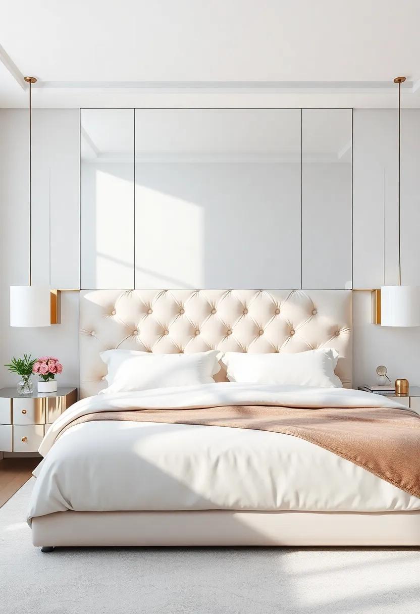 Mirrored Headboards: ⁤A Glamorous Twist‌ on Traditional ⁢Bedroom⁤ Elements