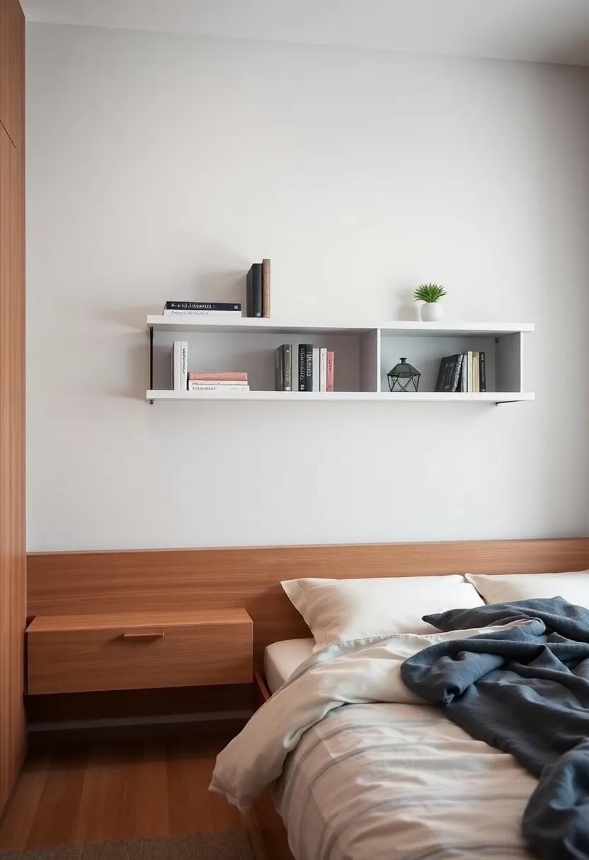 Innovative Use of Floating Shelves for Concealed Organization