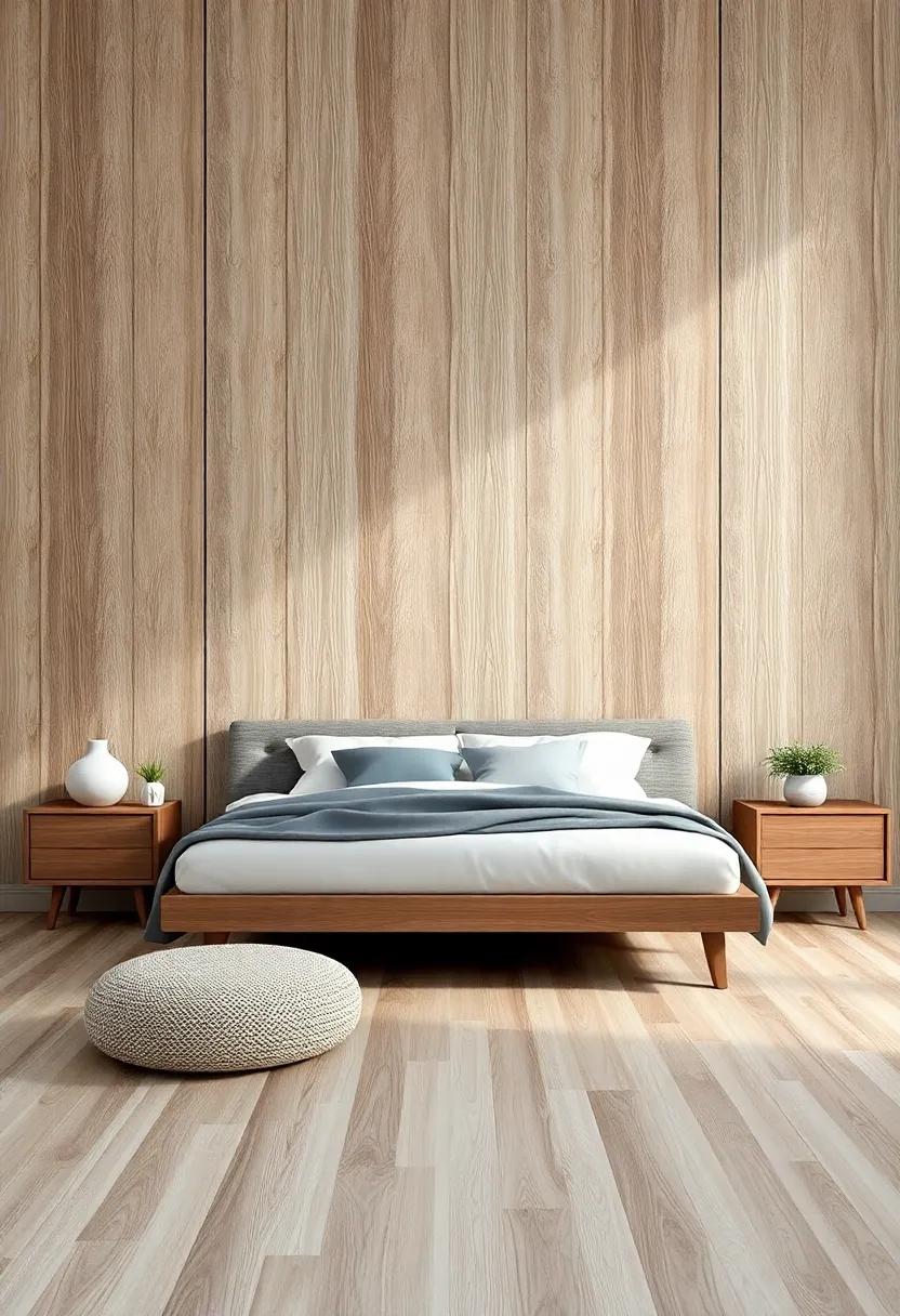 Setting the Mood: How Wood ‌Panel Wallpaper Influences Bedroom Ambiance