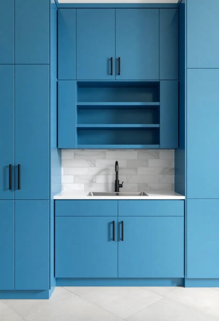 Transforming Small Spaces: The Impact of Blue Cabinets