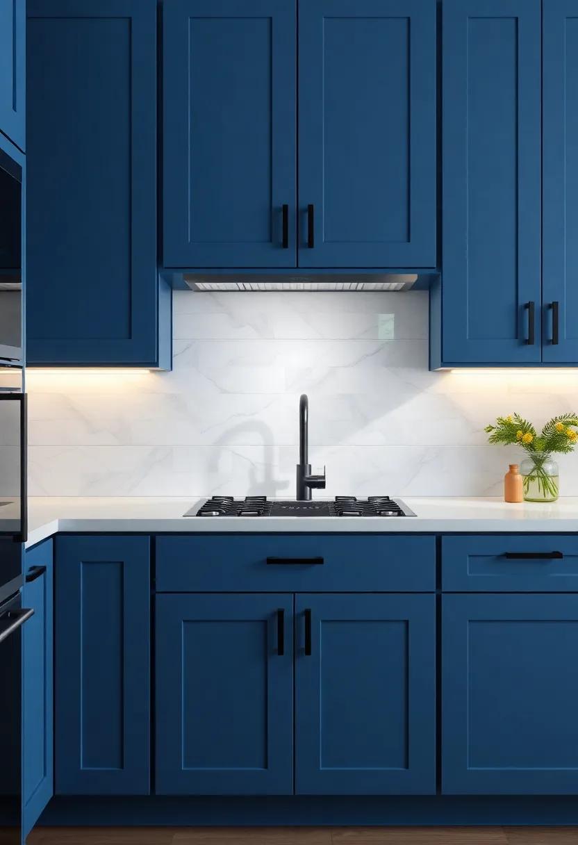 Incorporating Natural Light: Enhancing Blue Cabinetry