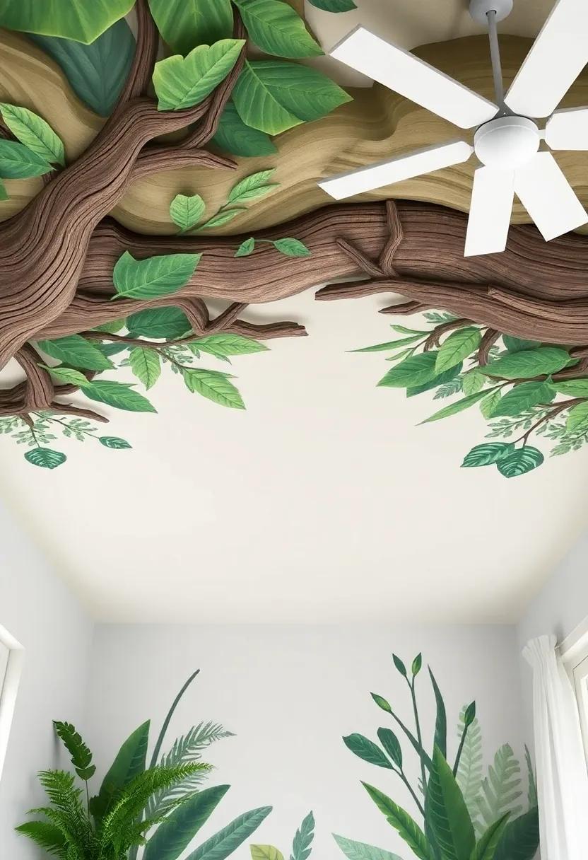 Nature retreats: Transforming Ceilings with Forest and Jungle Themes