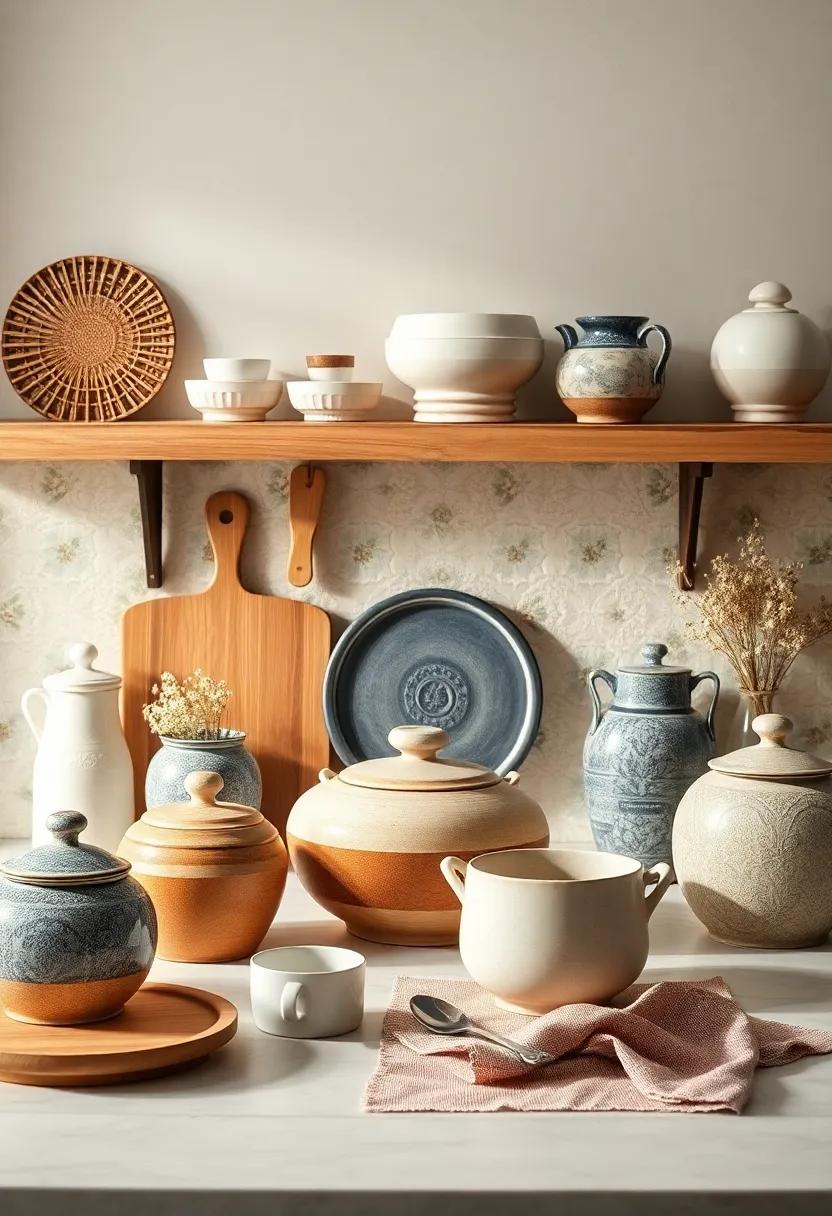 Celebrate ⁤Handmade ⁢Beauty with artisanal Pottery and Vintage Kitchenware