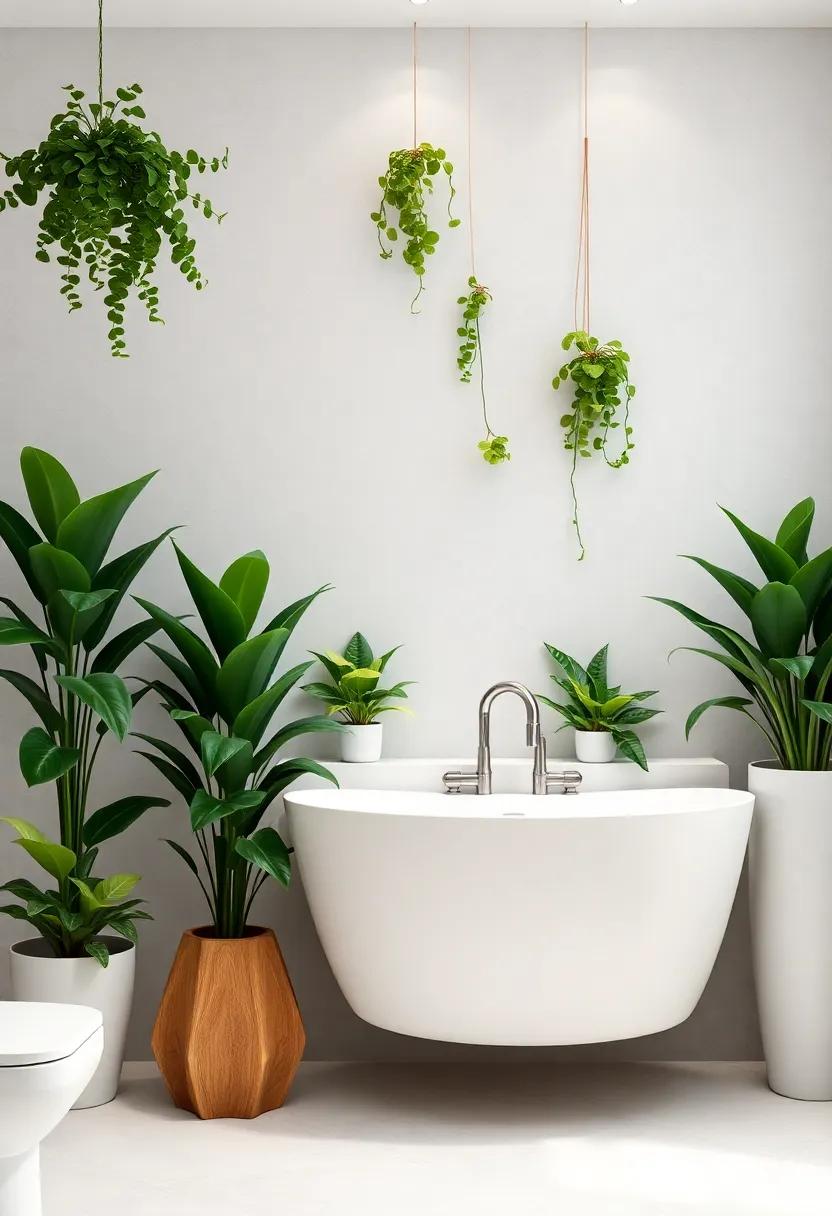 Indoor ⁣Plants: Integrating Greenery to​ Create a Fresh ⁣Bathroom Vibe