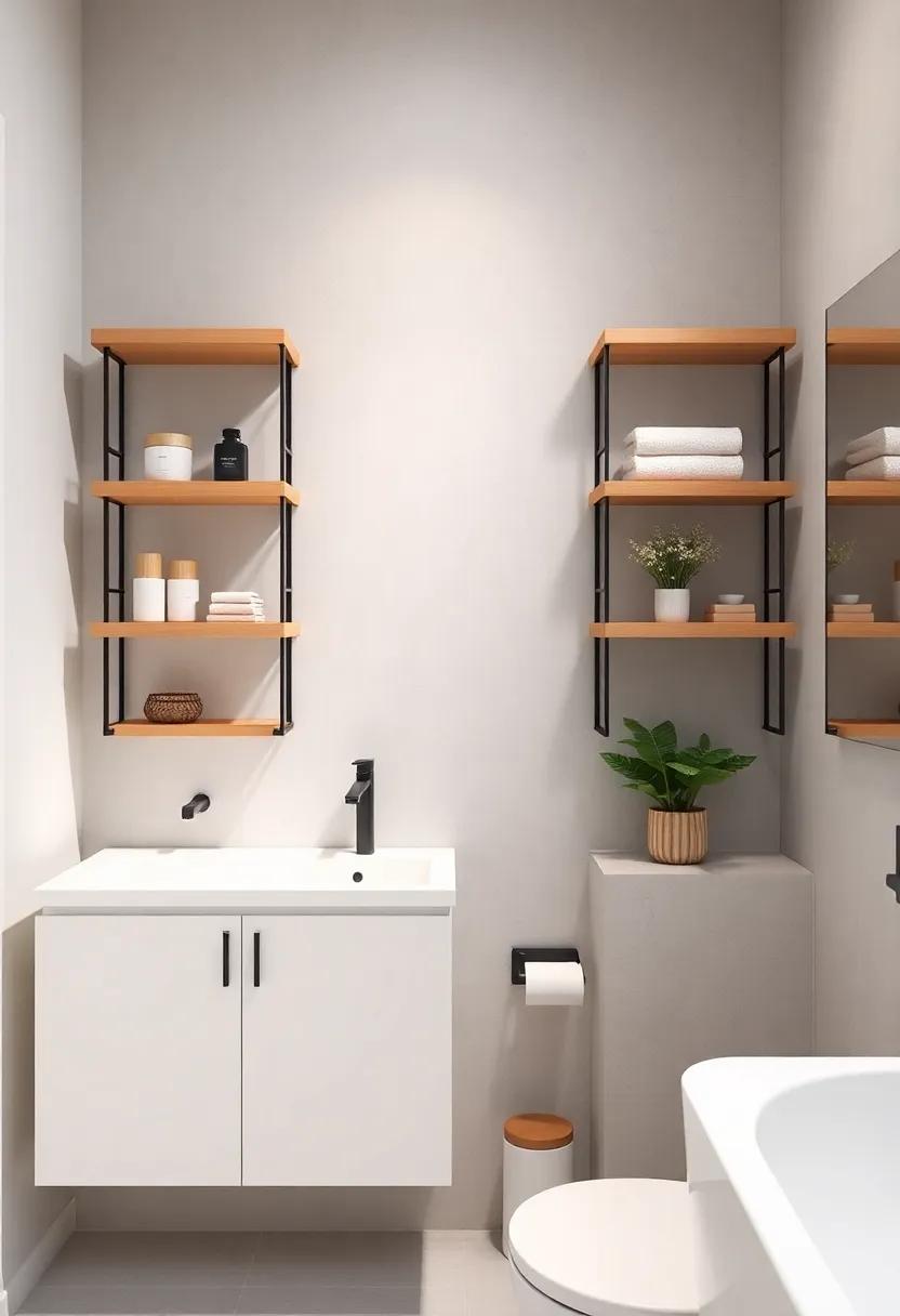 Open ‍shelving: Blending Beauty and Order for a Chic Bathroom ‌Display