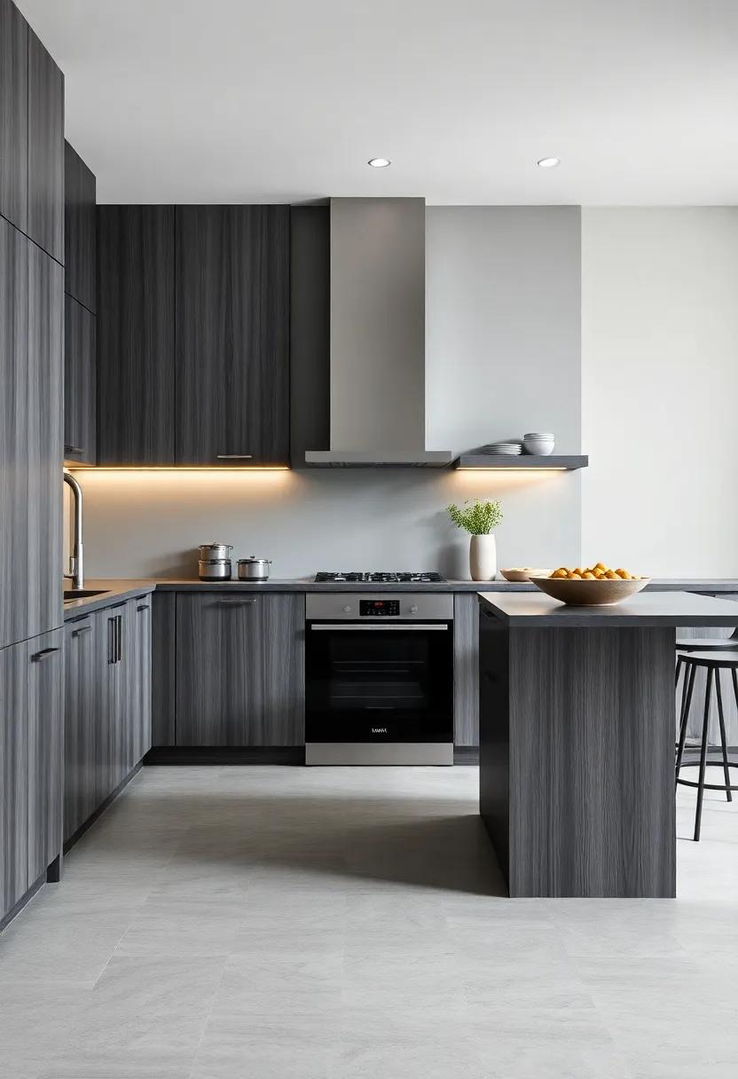 The Role⁤ of Lighting in Showcasing Dark gray⁣ Kitchen Features