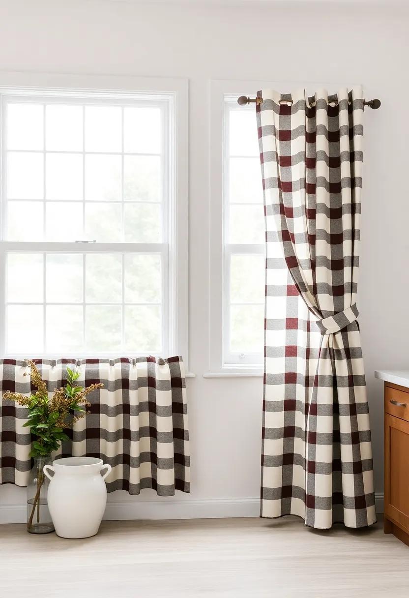 Play with ⁣Patterns: Charming plaid Curtains to Create a Cozy Ambiance