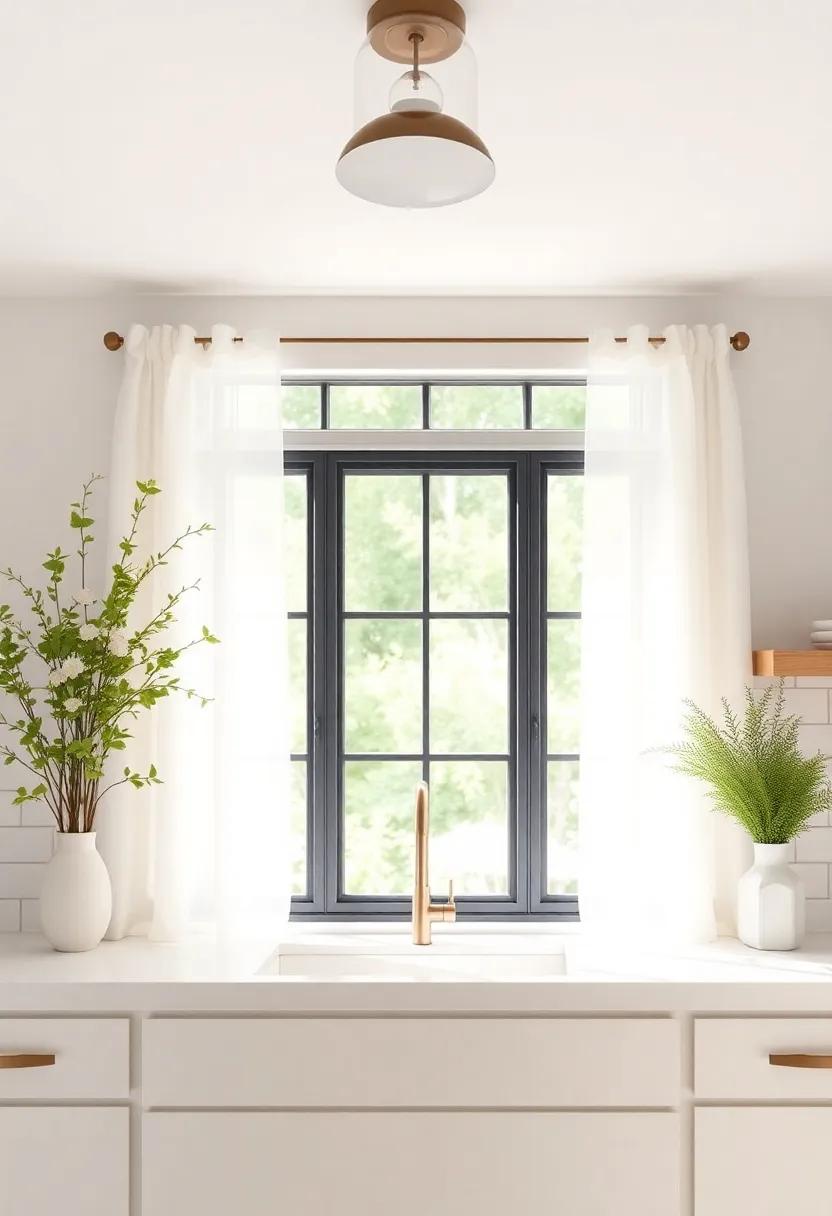 Sunshine and Serenity: Sheer Panels ⁢to‌ Brighten Up Your Farmhouse kitchen