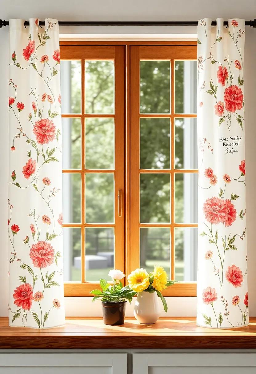 Whimsical ⁢Touch: Adorn Your Windows with Floral Prints ‍for a Cheerful ‍Vibe